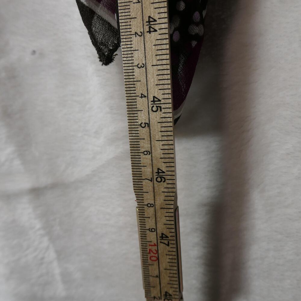 Max Studio Dress Womens XL Brown Pink Polka Dot Hanky Hem Slinky - Picture 9 of 12